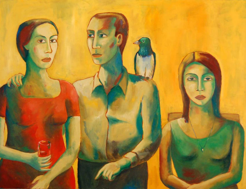 All in the family by Moeen Farooqi. Image Courtesy: ArtChowk Gallery