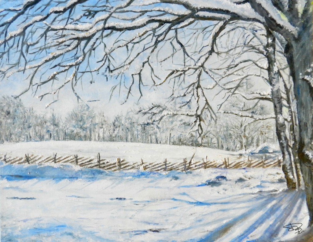  Swedish Winter Landscape, by Deborah Pino Solis. Image courtesy of the artist 