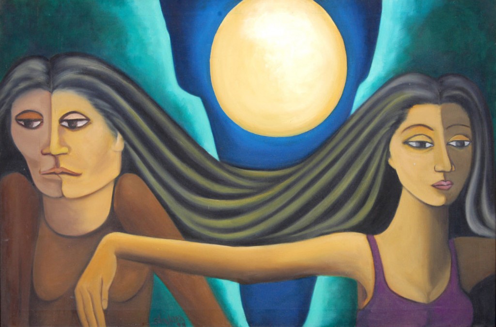  Two women, by Shakira Masood. Courtesy: ArtChowk Gallery 