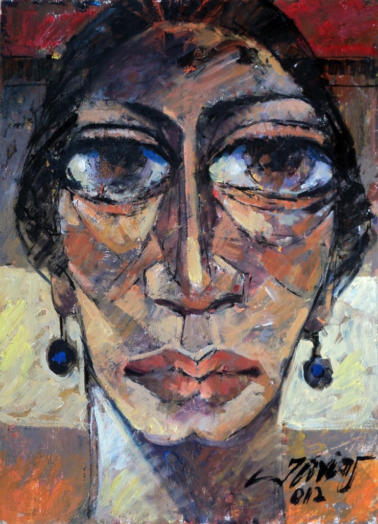 Face by Tariq Javed. Image Courtesy: ArtChowk Gallery